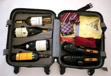 Trazer garrafas de vinho no avião…saiba as regras