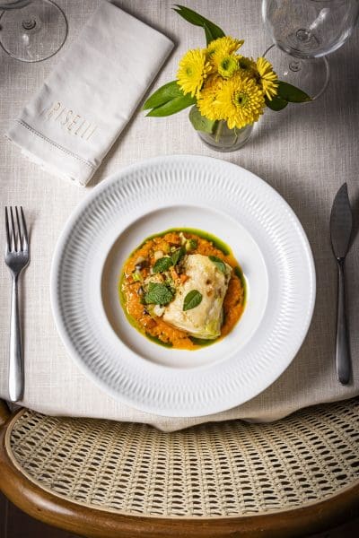 Baccala caponata, um dos destaques do menu siciliano que poderá ser degustado no Piselli. Foto: Mario Rodrigues